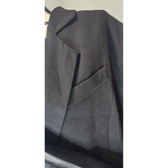 Beulah Women's Assymetrical Wrap Side Button Pleated Blazer Size M/L $206 NWT - Picture 14 of 16